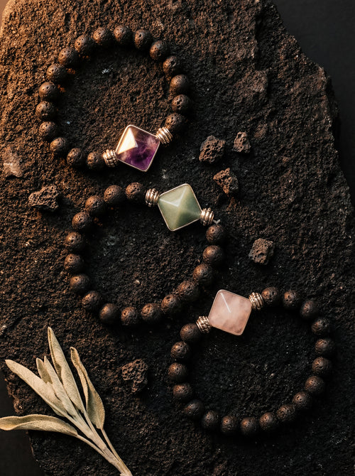 Aligned Path Pyramid Bracelet