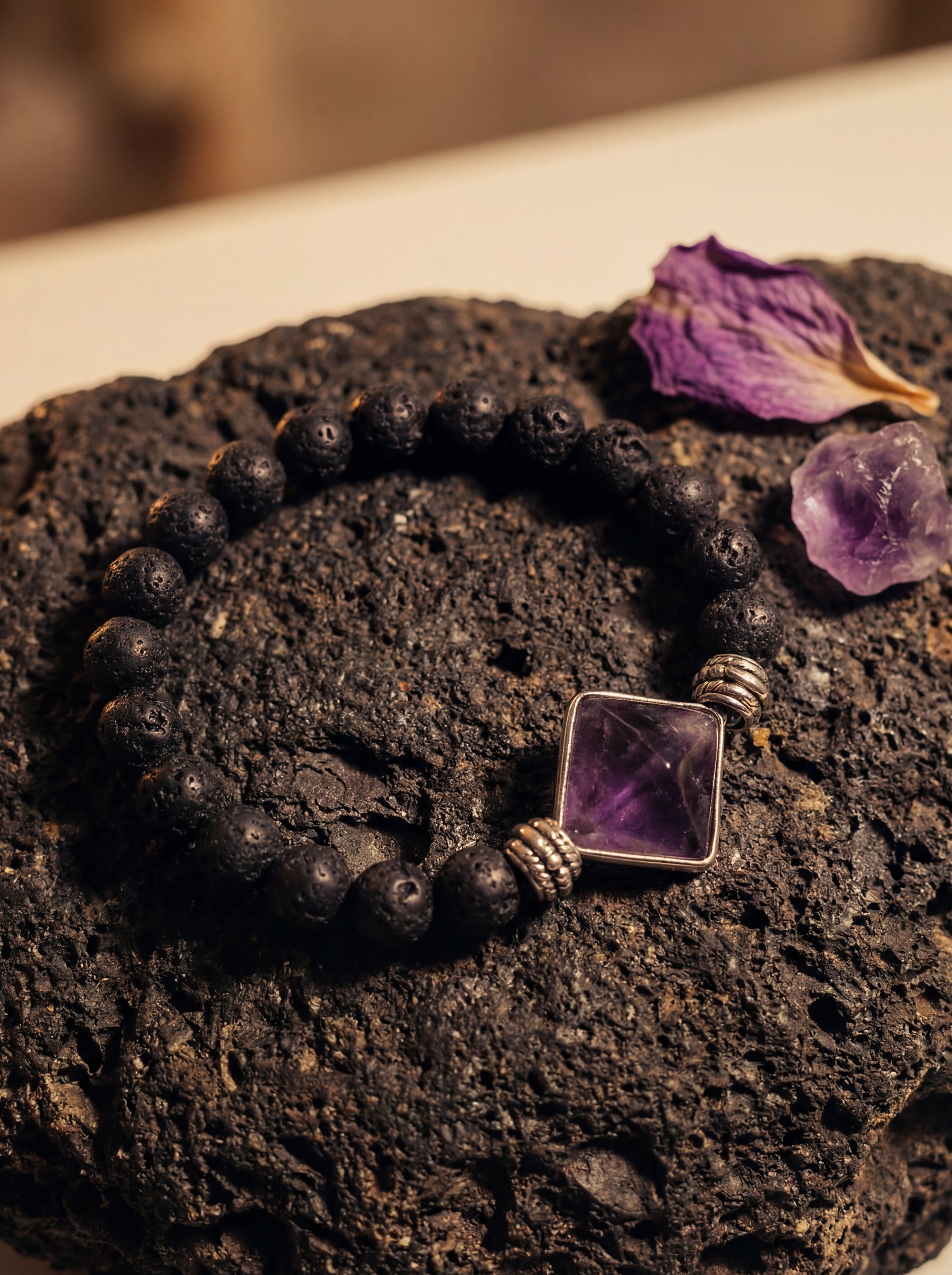 Aligned Path Pyramid Bracelet